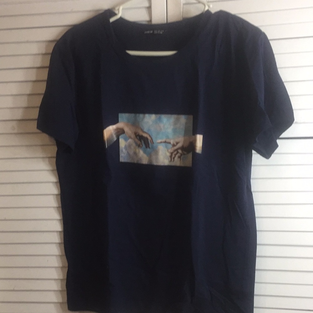 Navy blue SHEIN T shirt